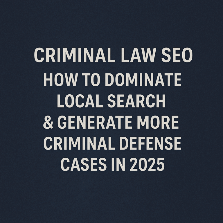 Criminal Law SEO