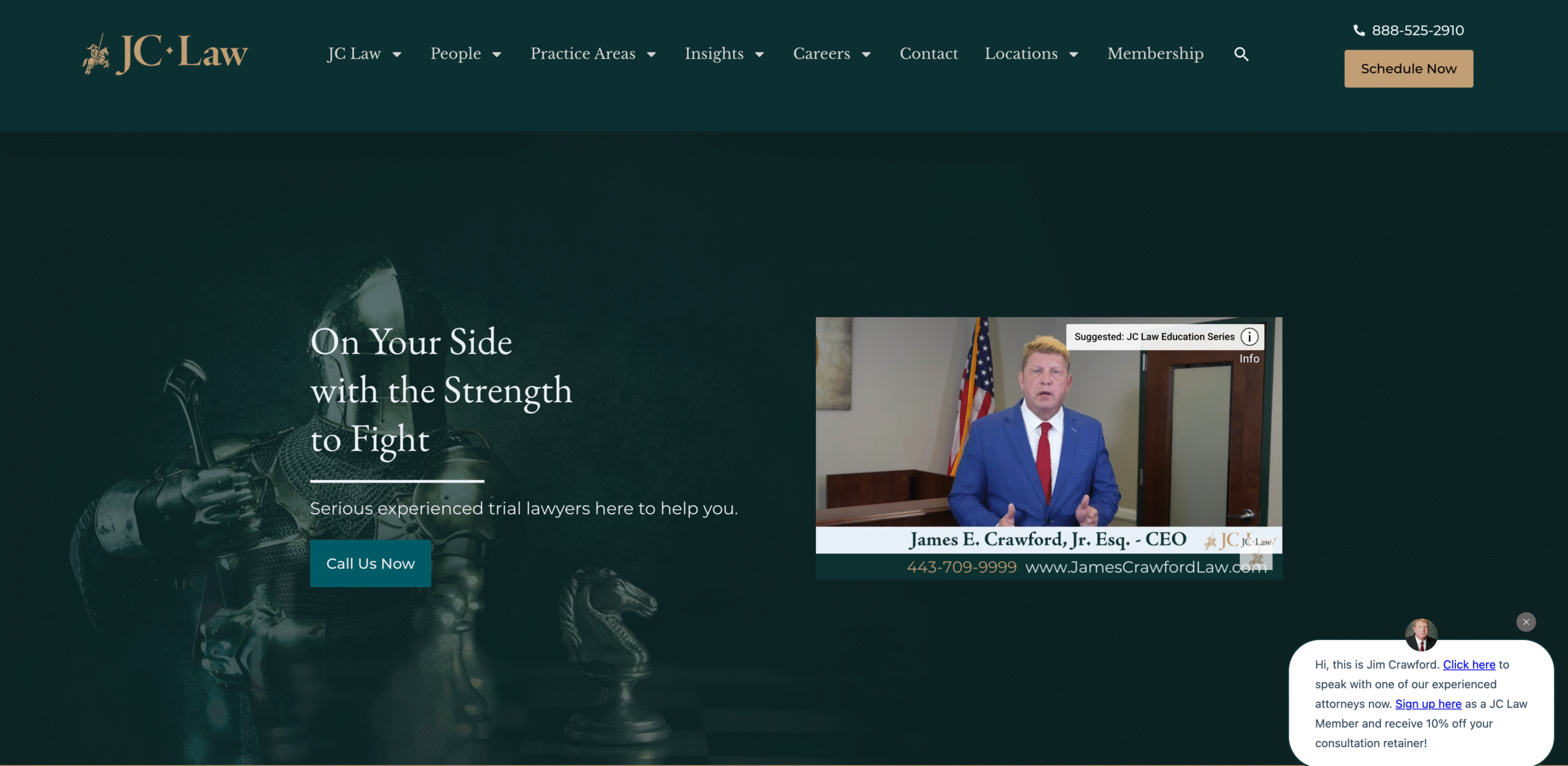 James Crawford Law Website