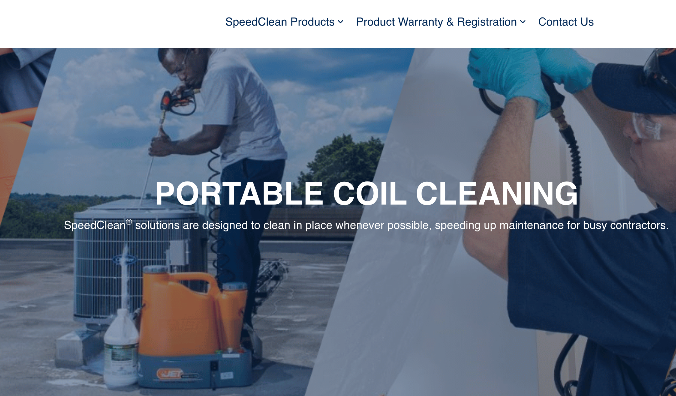 SpeedClean Website